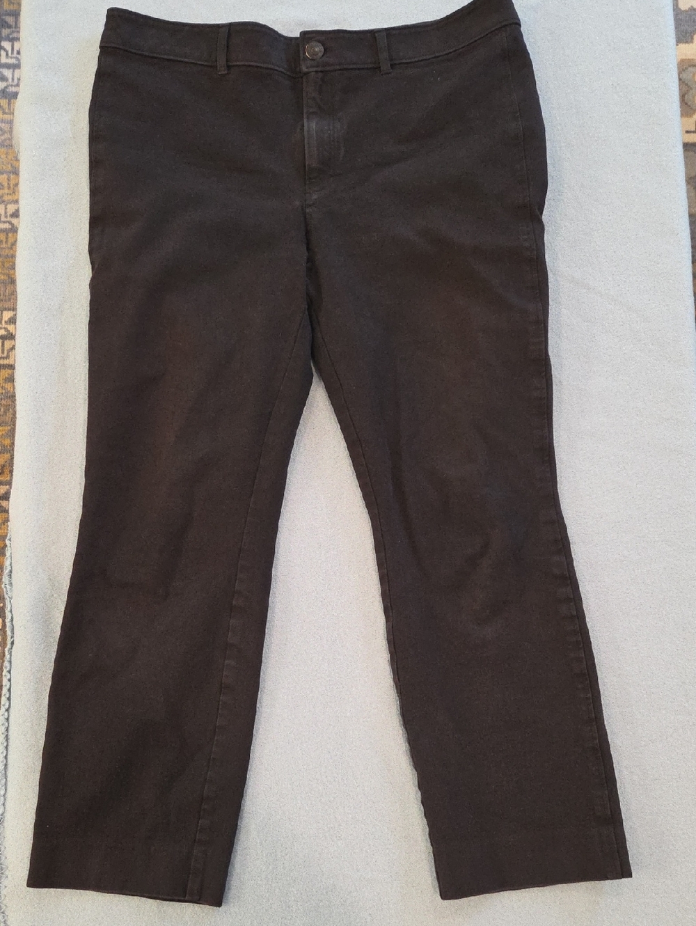 AYR Women's The Daily Dose Straght Leg Black Stretch Chino Pants (31)